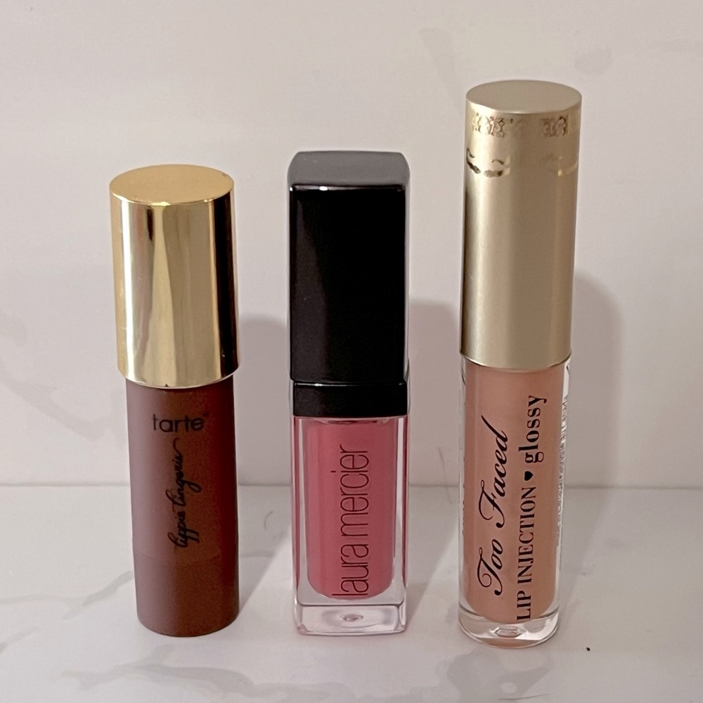 Tarte Too Faced Laura Mercier Lip Color & Lip Gloss Bundle